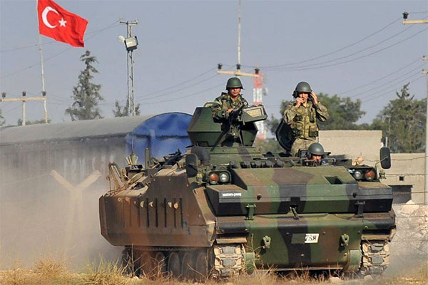 Турки громят сирийскую армию под девизом "Мы только начали". По всей видимости, это такой ответ на "Можем повторить"