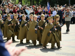 Парад дошкольных войск на Кавказе